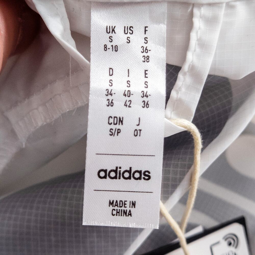 Adidas Carrera Running Jacket Women's Size Small White Sporty Streetwear - Picture 11 of 12